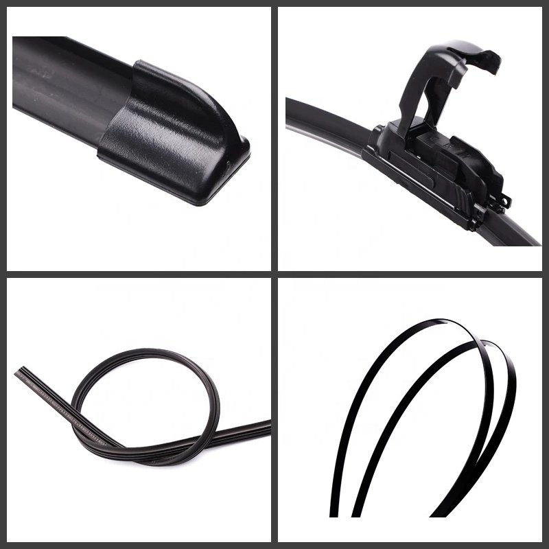 KCTION Hot Selling OEM Auto Parts Universal Wiper Blade J-Hook Soft Frameless Rubber Car Windshield Wiper for 99% Car Model