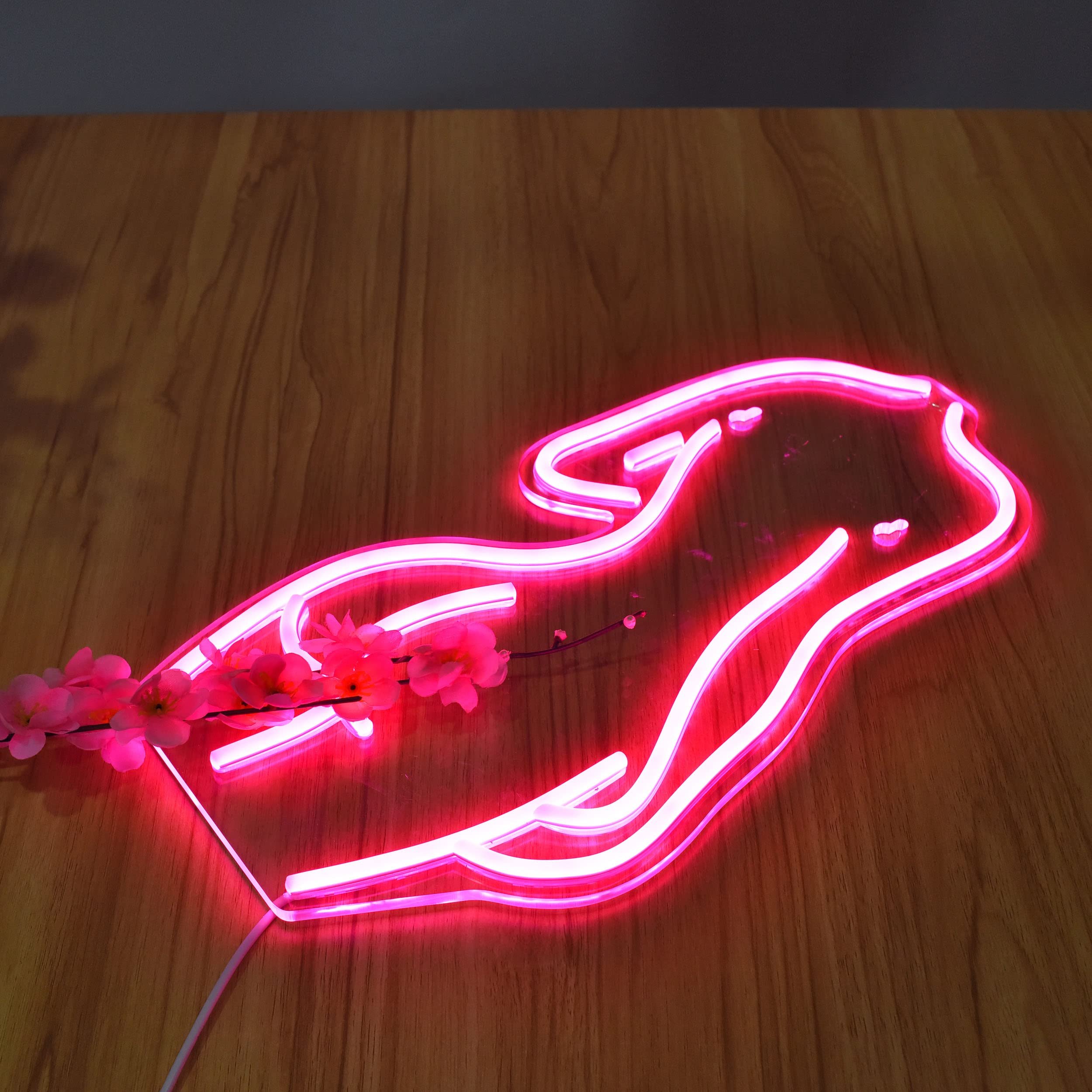 Lady Back Neon Signs LED Night Lights Decorative Sign Bedroom Man Cave Room Bar Pub Store Club Home Party Wall Art Decoration