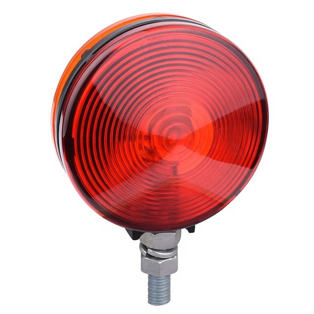 4" Round Stop/tail/turn Light with Single Stud Mount/ Amber/red Colors Red or Amber or White TONNY