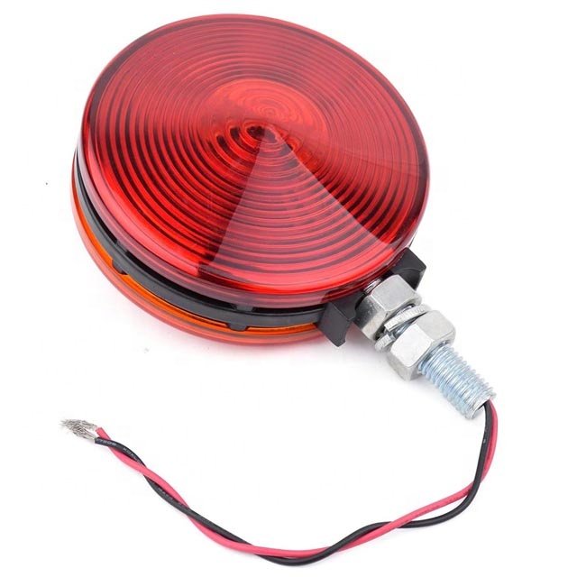 4" Round Stop/tail/turn Light with Single Stud Mount/ Amber/red Colors Red or Amber or White TONNY