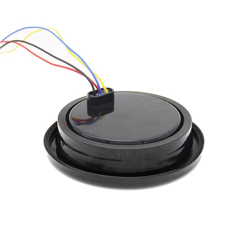 21 LED Dual-Color Taillights Rubber Ring 4 Inch Round Tail Lights Car Rear Light Turn Signal Reverse Light for RV Trailer Truck