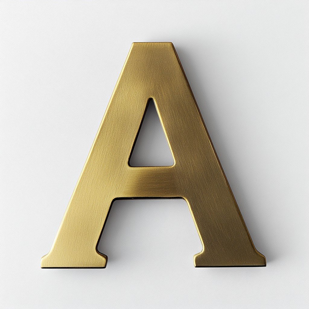 Customized Metal Channel Letters 3d Alphabet Letters Non Luminous Metal Letter Sign