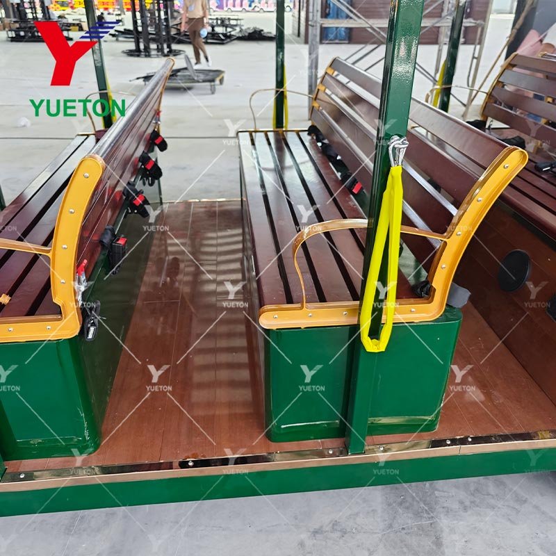 China Manufacturer Hong Kong High Efficiency Gasoline Engine 14 Seater Train Dingding City Sightseeing Car Shuttle Bus for Sale