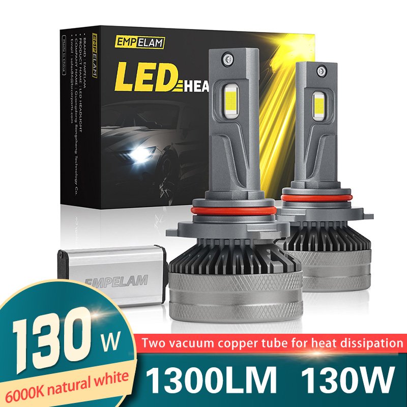 130W 12V 24V High-power H7 Led Lamp Double Copper Tube Led Lights for Car H1 HB3 HB4 H11 Led Headlight Bulb 6000K