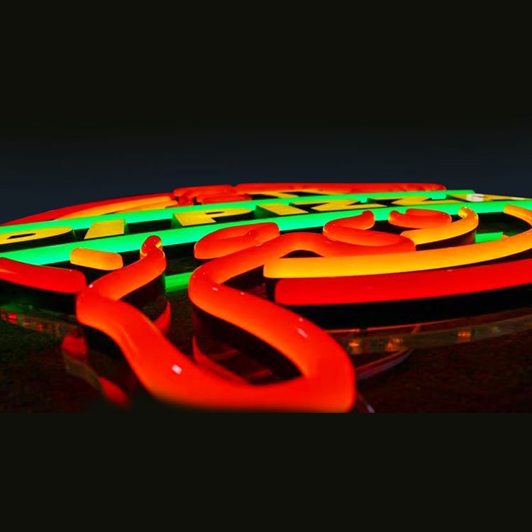 Outdoor Neon Sign Custom Logo 3D LED Neon Electronic Sign Illuminate Neon Sign Lights