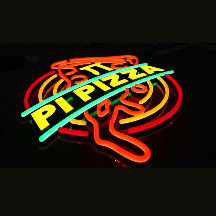 Outdoor Neon Sign Custom Logo 3D LED Neon Electronic Sign Illuminate Neon Sign Lights