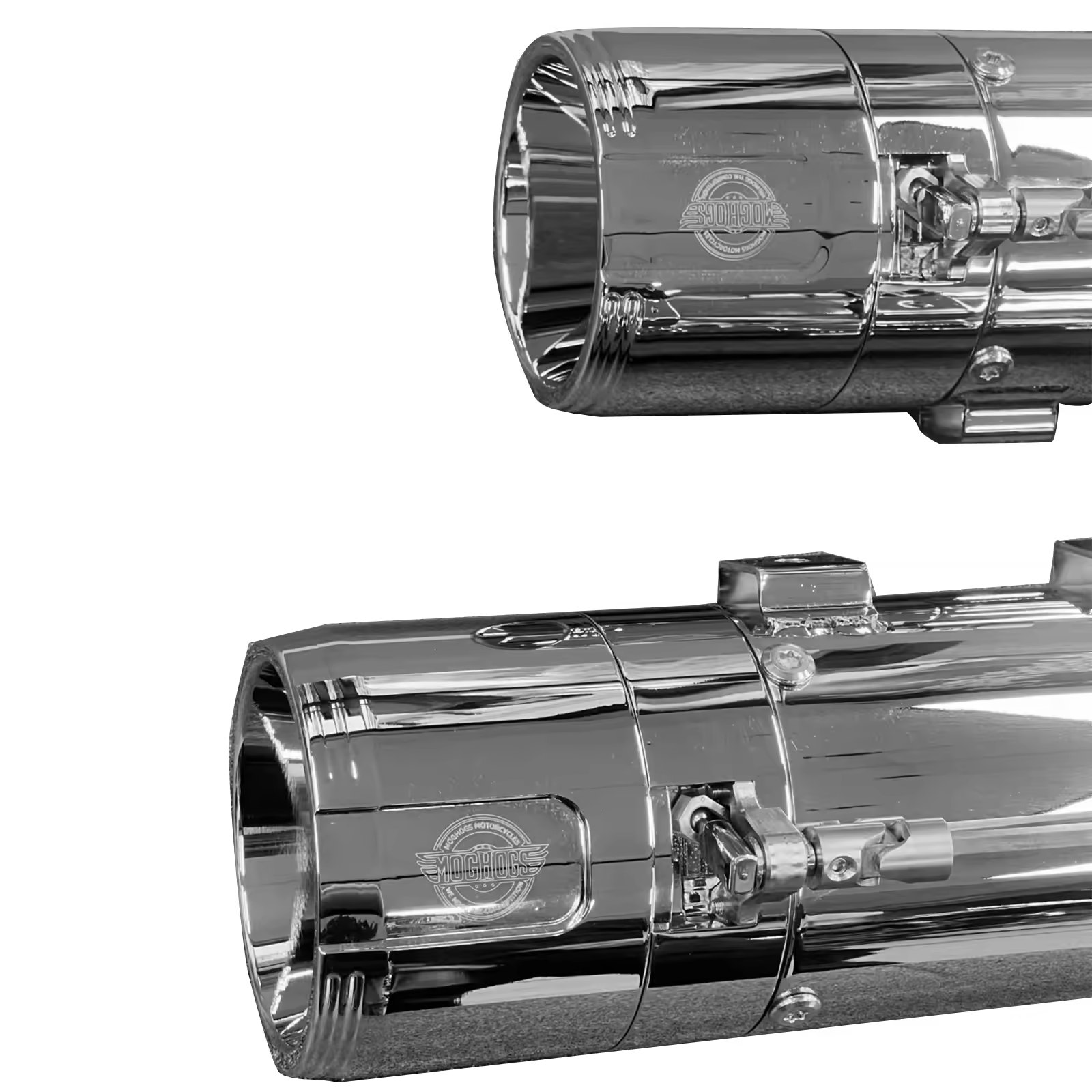 Custom 90 mm Slip-On Exhaust for Motorcycles Includes Cat-ASC Can-BUS Actuated Sound System 2 Pack Motorcycle Accessories