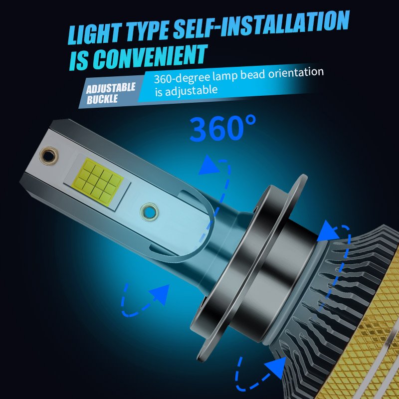 Led Car Headlight 39800lm for H1 H4 H7 H11 H3 9005 9006 9012 LED Headlight Bulbs T1 Led Car Headlamp
