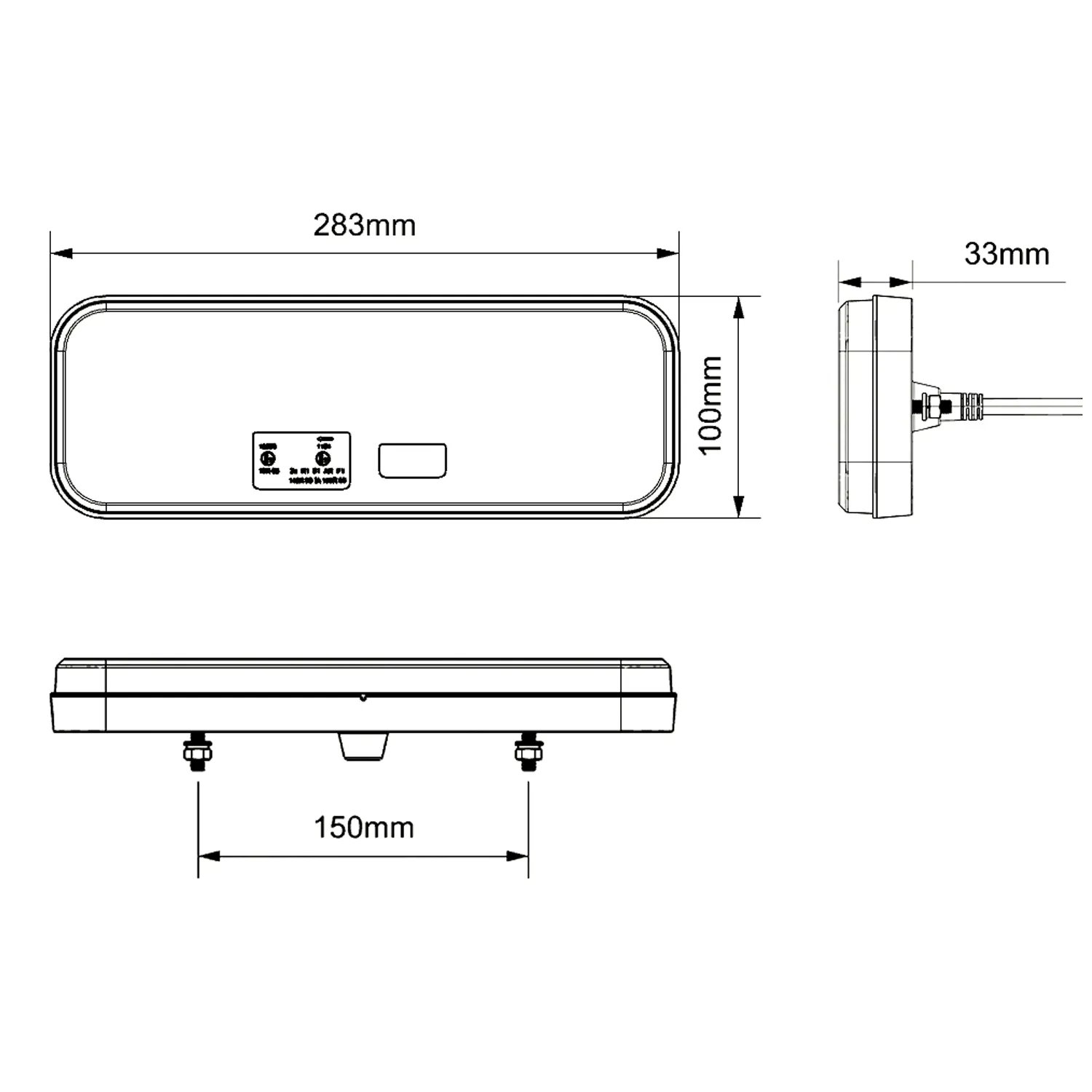 Emark ROHS 12V 24V Trailer Truck Stop Reverse Fog Turn Led Rear Position Multifunctional Tail Lights for Lorry Bus Heavy Vehicle
