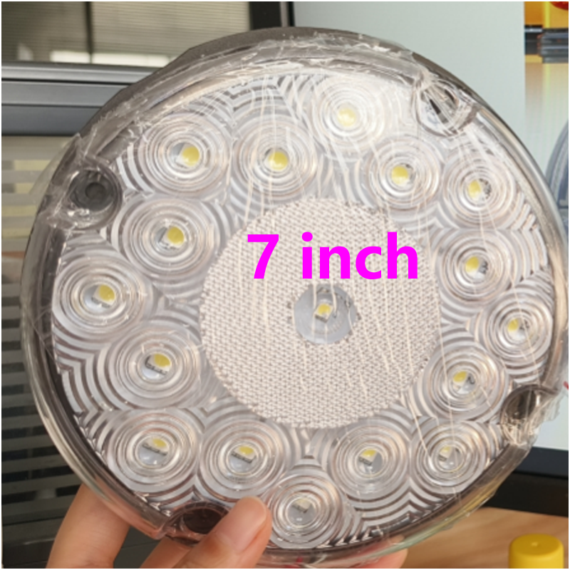 Wholesale 2024 Trend 7 Inch White Color School Bus LED Rear Lamp Back-up Reverse Tail Light for Transit Vehicle & Refuse Hauler