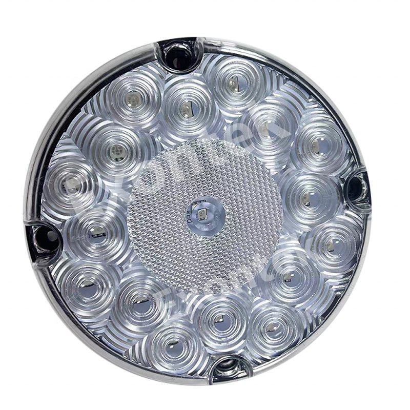 Wholesale 2024 Trend 7 Inch White Color School Bus LED Rear Lamp Back-up Reverse Tail Light for Transit Vehicle & Refuse Hauler
