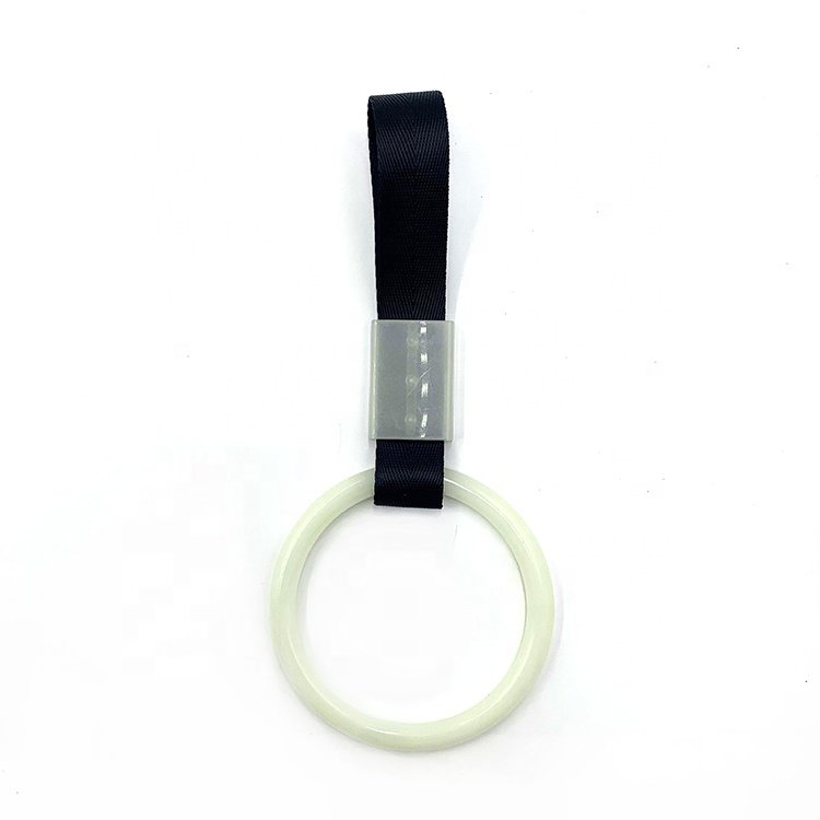 TIYPEOR Universal JDM Demon Broken Heart Tsurikawa Ring Train Bus Handle Strap Drift Pendant Strap Glow Car Warning
