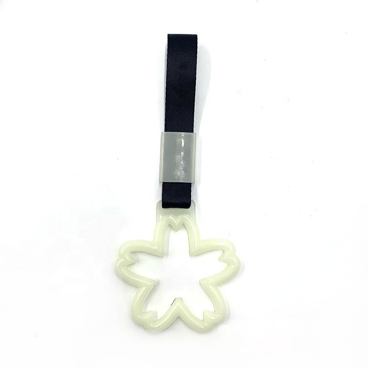 TIYPEOR Universal JDM Demon Broken Heart Tsurikawa Ring Train Bus Handle Strap Drift Pendant Strap Glow Car Warning