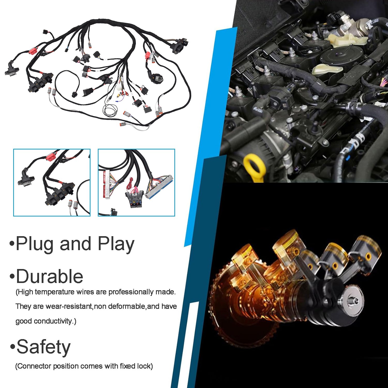 China Custom Automotive Wire Harness Manufacturing Solutions OEM Application for Cars