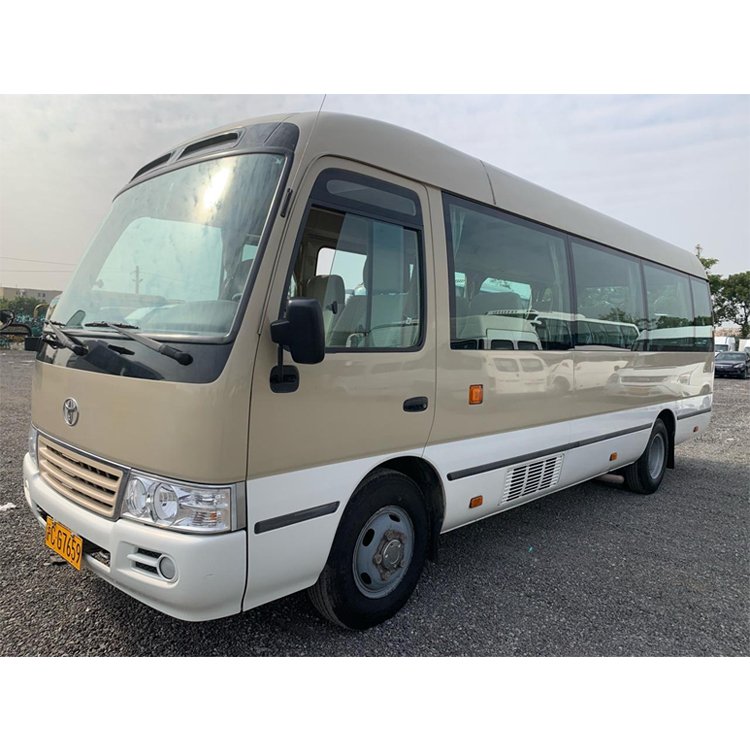 High Quality 30 Seats diesel Engine LHD toyota coaster Passenger Buses Used Bus for Sale