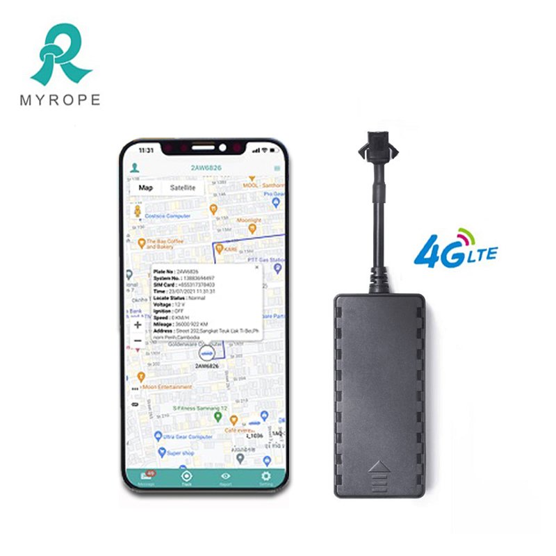 4G Vehicle GPS Tracker with Engine Cut off Real Time Tracking Free Platform Car GPS Tracker