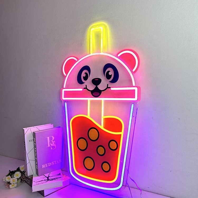 Company Wall Decor 1PC Personalized LED Logo Custom UV Print Hello Gorgeous Neon Sign