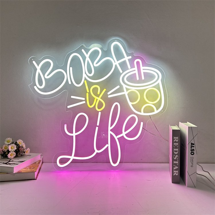 Company Wall Decor 1PC Personalized LED Logo Custom UV Print Hello Gorgeous Neon Sign