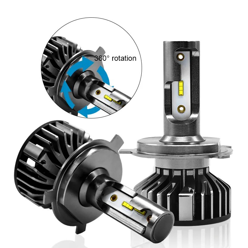 Wholesale Csp Chips F2 Led Headlight Bulb Car Lights Faros H4 9005 9006 H7 H11 Led for Car