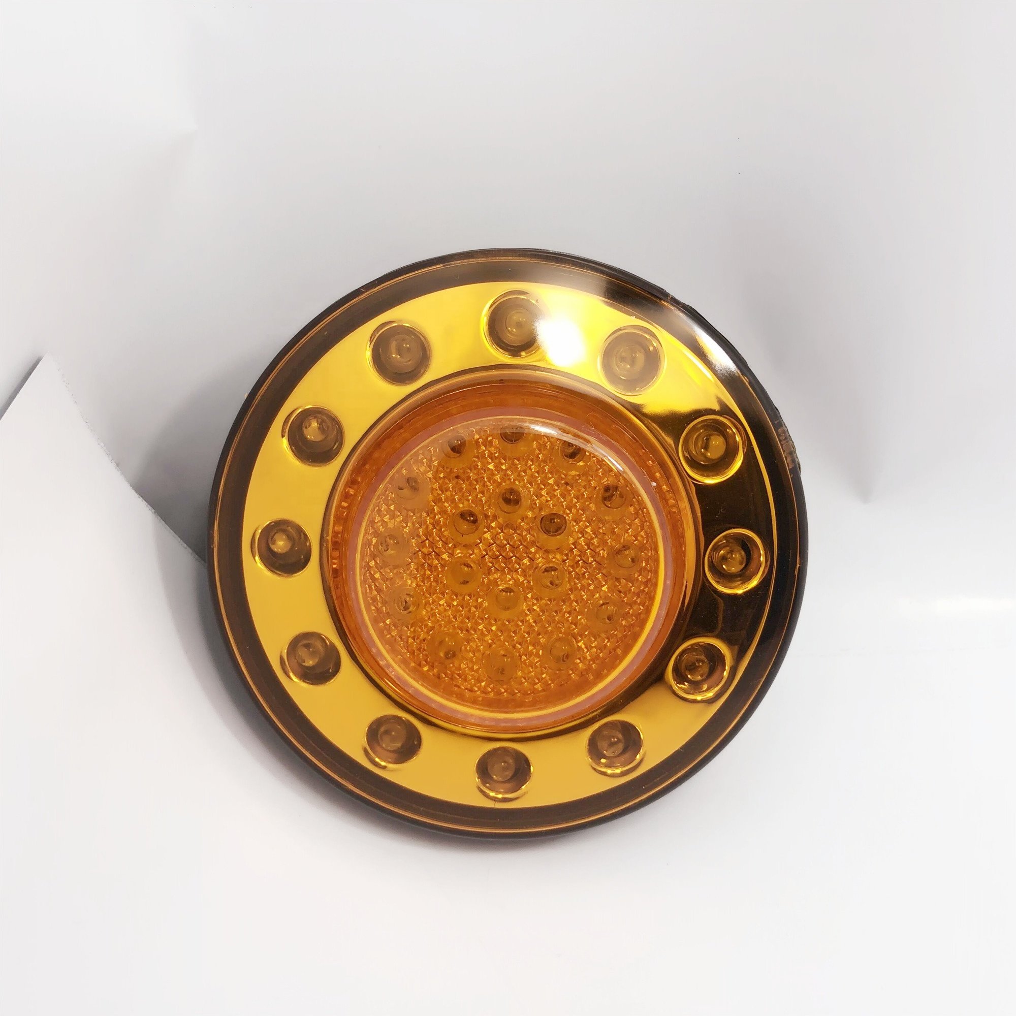 Round LED Stop Tail Turn Lights Rear Stop Turn Tail Brake Lamps Submersible Truck Trailer Bus Rv Ute Utv Motorhome