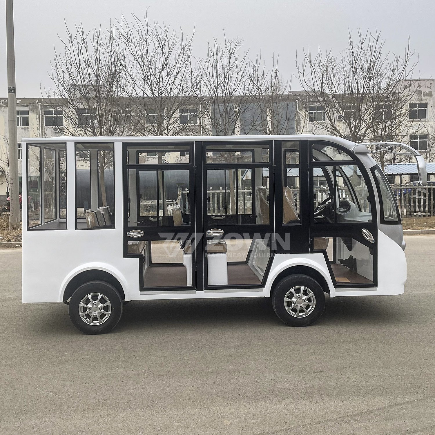 Wholesale 14 Seat Electric Sightseeing Bus 72V Electric Tour Bus Tourist Car