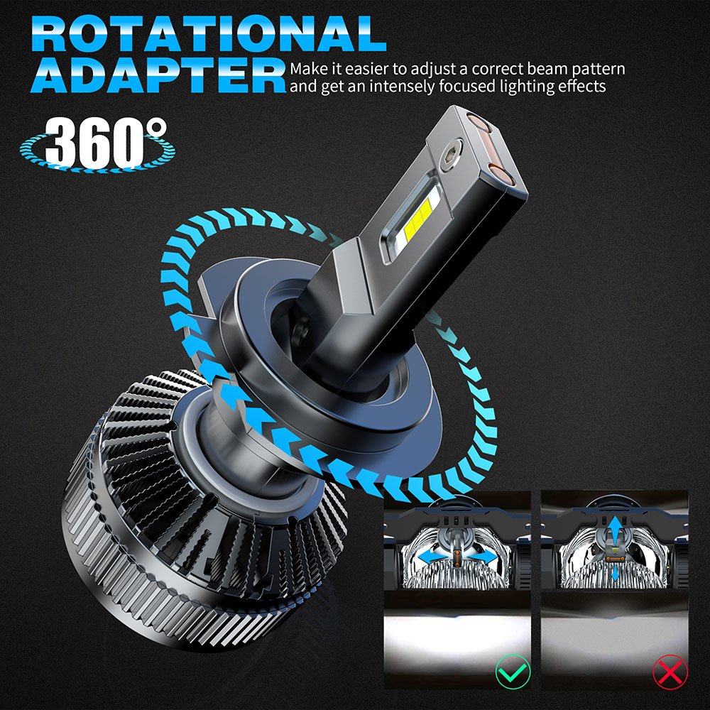 New H1 H7 H11 H13 9005 9006 9007 9012 H4 High Low Beam LED Integration Headlight Systems Bright Universal Car Led Headlight Lamp
