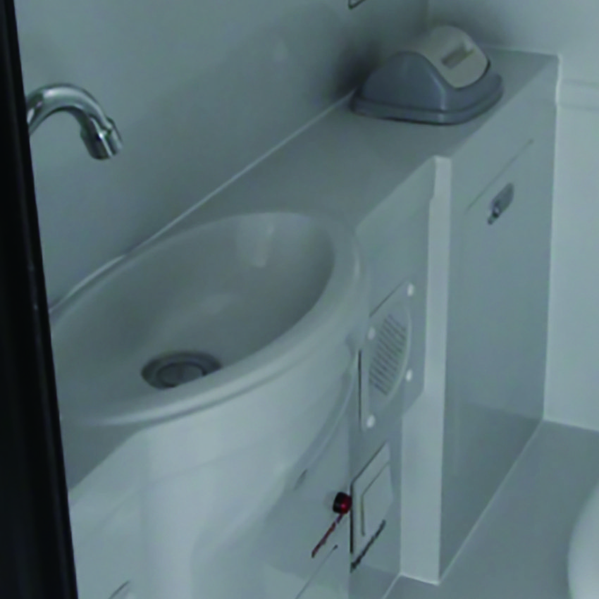 Car Bus Design Auto Interior 6127/6129 Mid-Position Accessories Luxury Tourist Toilet for Bus