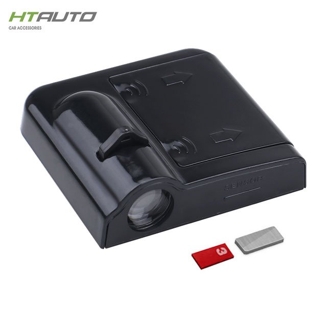 HTAUTO Wireless Car Door Logo Projector Lights Led Car Logo Door Light Car Door Logo Laser Projector Light