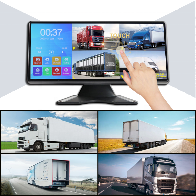 Truck Reversing Monitor System 12-36V Truck Bus High-definition Camera for Truck Security DVR
