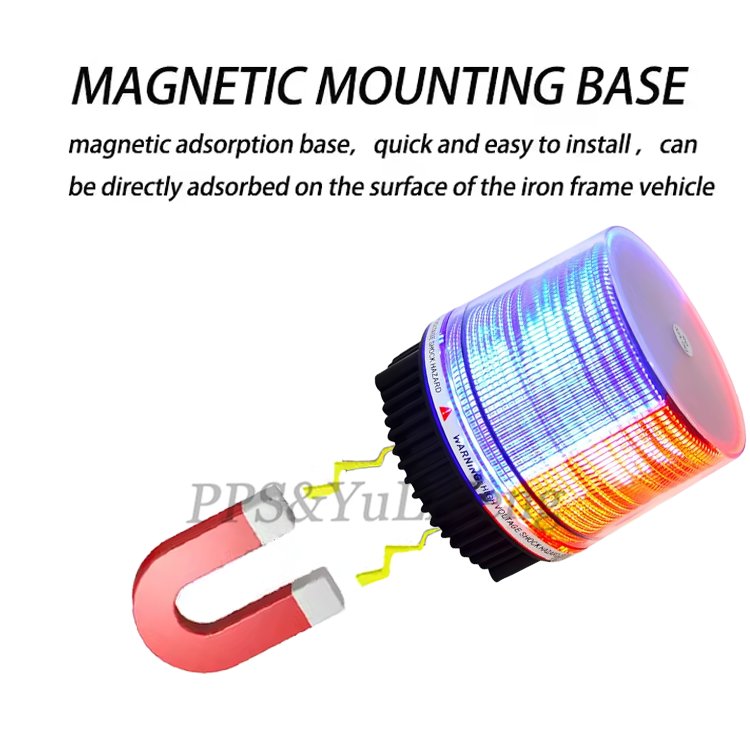 Factory Cheap Price LED Car Truck Warning Flash Beacon Strobe Emergency Light School Bus Lamp Magnetic Base