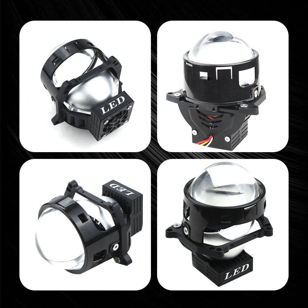 High Power 55W Car Headlight Lighting Ball Bi Led Projector Lens 3 Inch Lase Bi-led