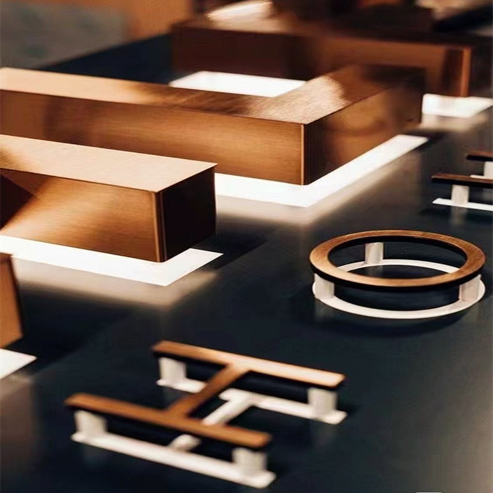 Hotel Logo Letters Light Sign Hotel Logo Brand Sign Backlit Characters Logo Custom for Hotel Board Sign