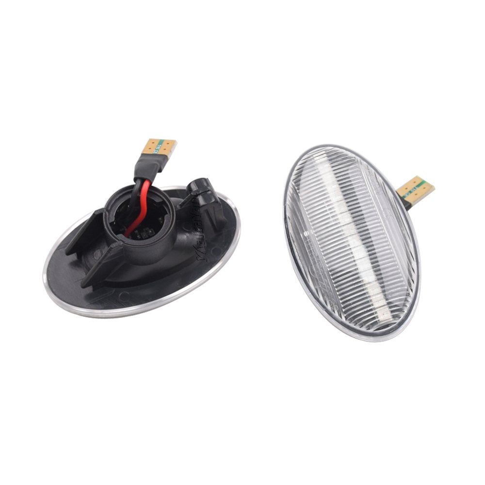 2x Dynamic LED Turn Signal Lights Side Marker Lamp Car Accessaries for Mercedes-Benz Smart 450 & Benz W639 W168 W447 W452 W415