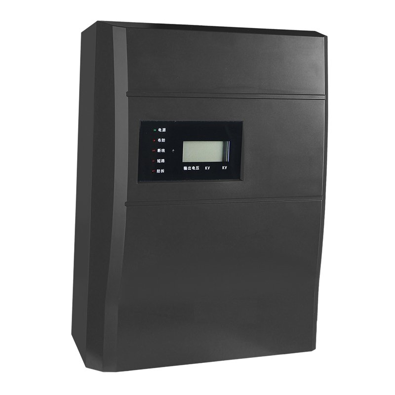 Electric Security Fence, Intrusion Alarm, the Charged Barrier Prevents Intrusion