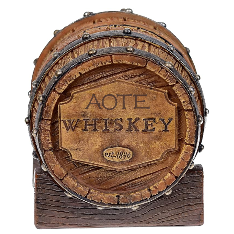Whiskey Barrel Drink Coasters Unique Bar Decor and Accessories Beer Coaster Home Decorations for Dining Room Drink Coasters