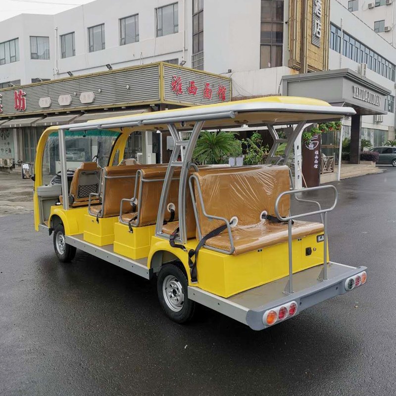Lithium Battery Sightseeing Bus 14 Seats Cart Electric Sightseeing Bus