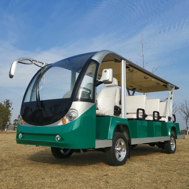 Lithium Battery Sightseeing Bus 14 Seats Cart Electric Sightseeing Bus