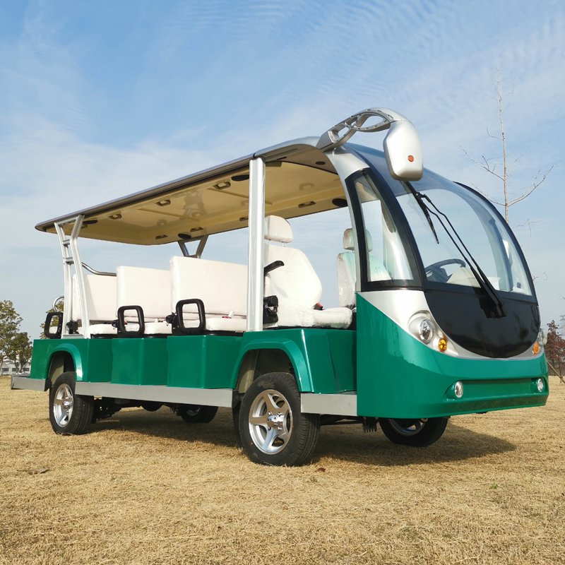 Lithium Battery Sightseeing Bus 14 Seats Cart Electric Sightseeing Bus