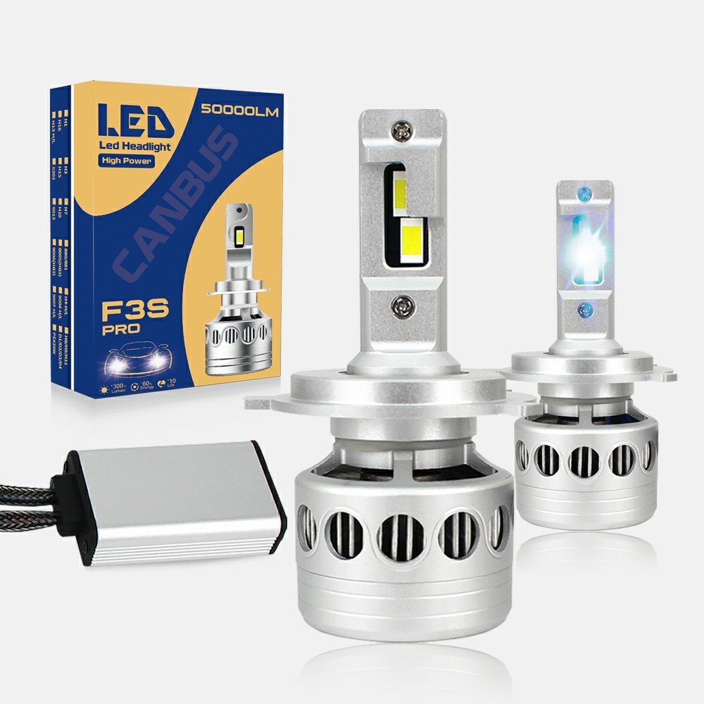 Super Bright F3S Pro High Lumen Canbus 300W 50000LM 12V 24V 6000k White Light Led Headlight Bulb H1 H4 H7 Led Headlight