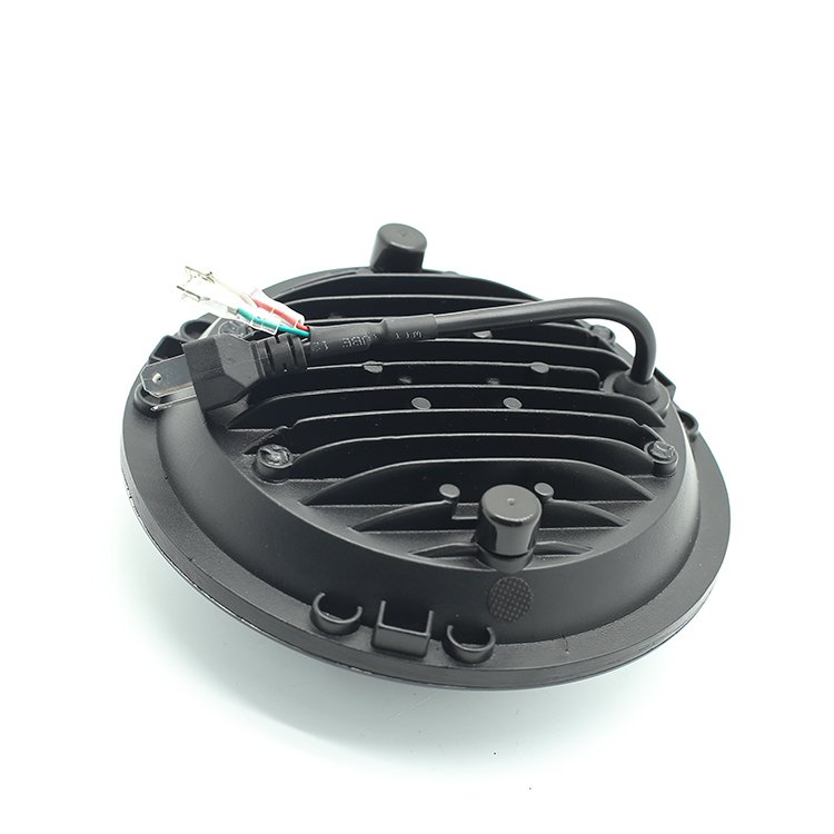 New Arrival Motorcycle Work Lights Dual Color with Angel Eye 7inch Round Led Headlight for Truck Faro Led 7inch Luces Para Autos