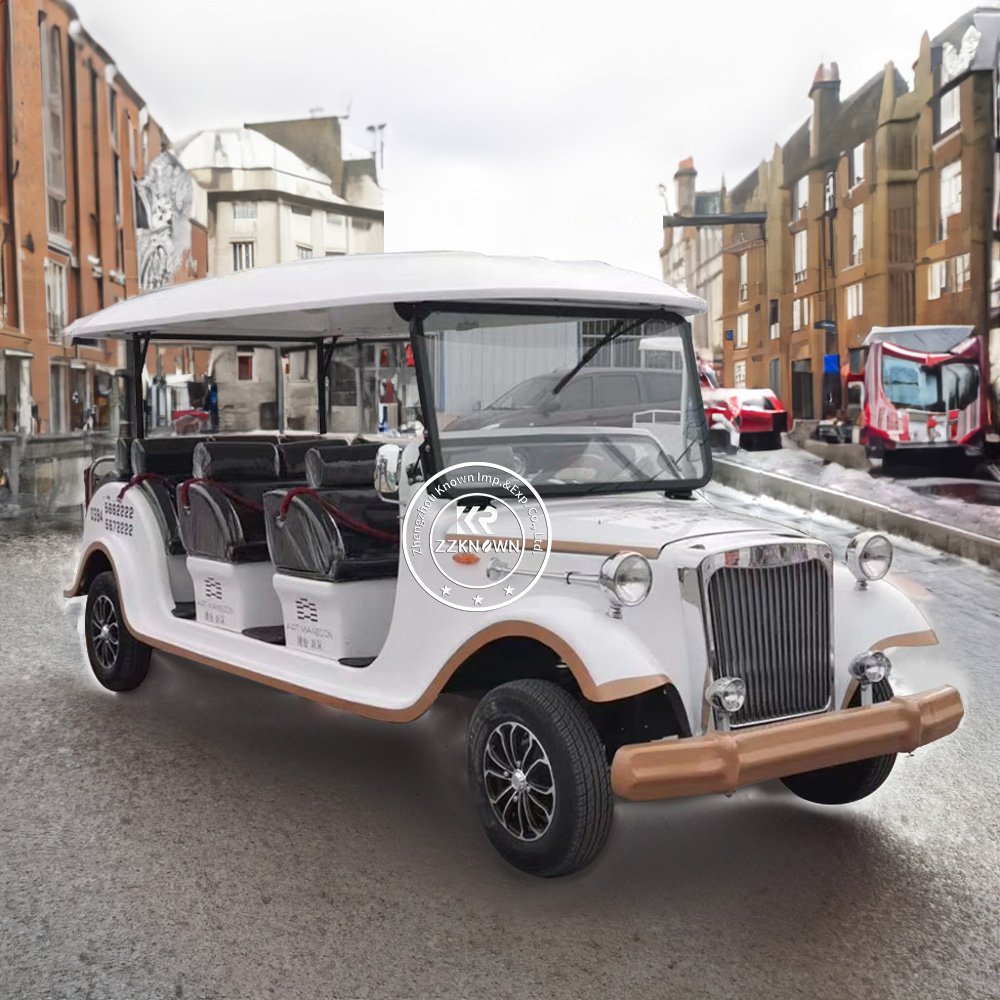2025 Street Legal Old Retro Golf Cart Buggy Antique Electric Vintage Classic Bus Sightseeing Retro Car for Adults Sale