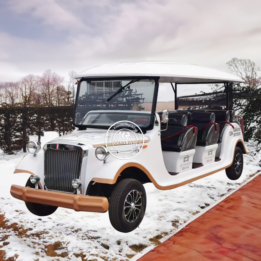 2025 Street Legal Old Retro Golf Cart Buggy Antique Electric Vintage Classic Bus Sightseeing Retro Car for Adults Sale