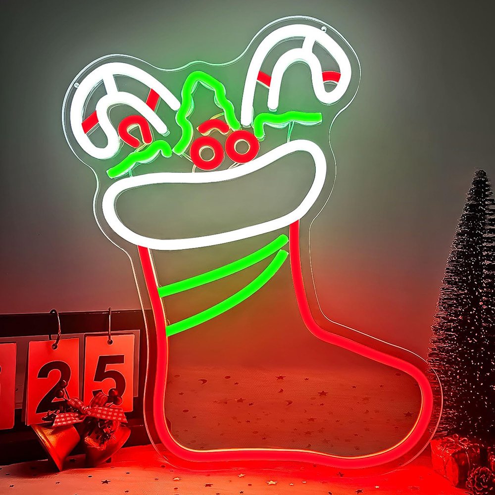 Drop Shipping Hot Selling Xmas Neon Flex Light Christmas Santa Claus Light Home Holiday Party Events Decor Neon Sign