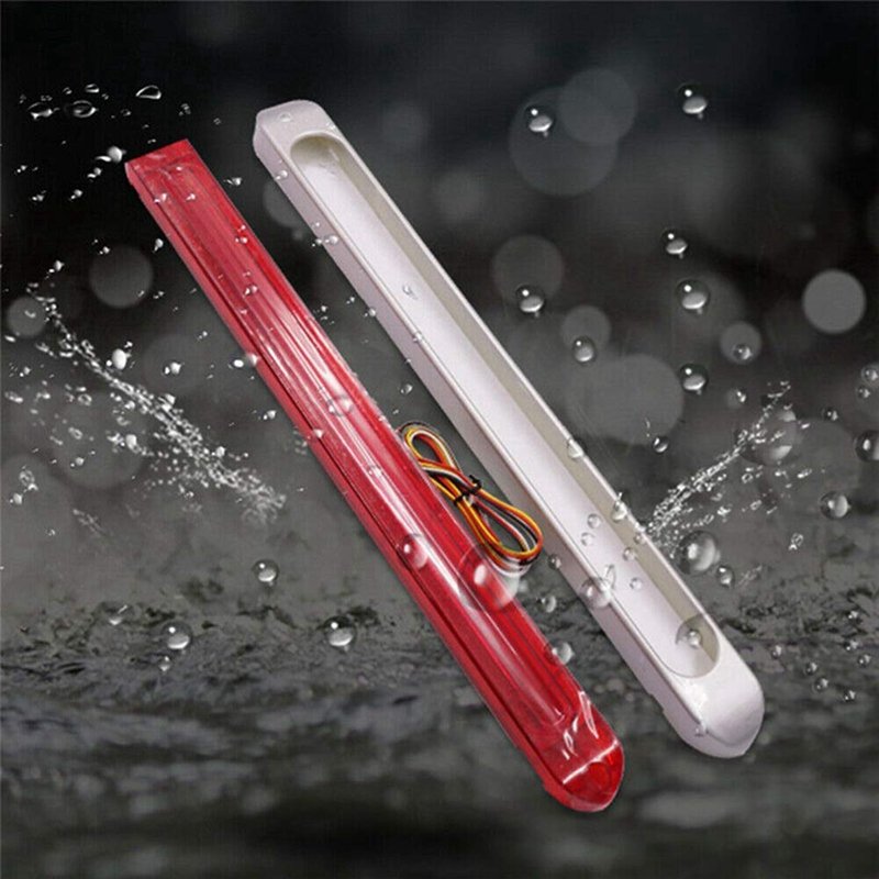 17" Submersible Red 72LED Flowing Turn signal Tail Light Sequential Turn Light Brake Light Bar Truck Trailer 10-30V School Bus