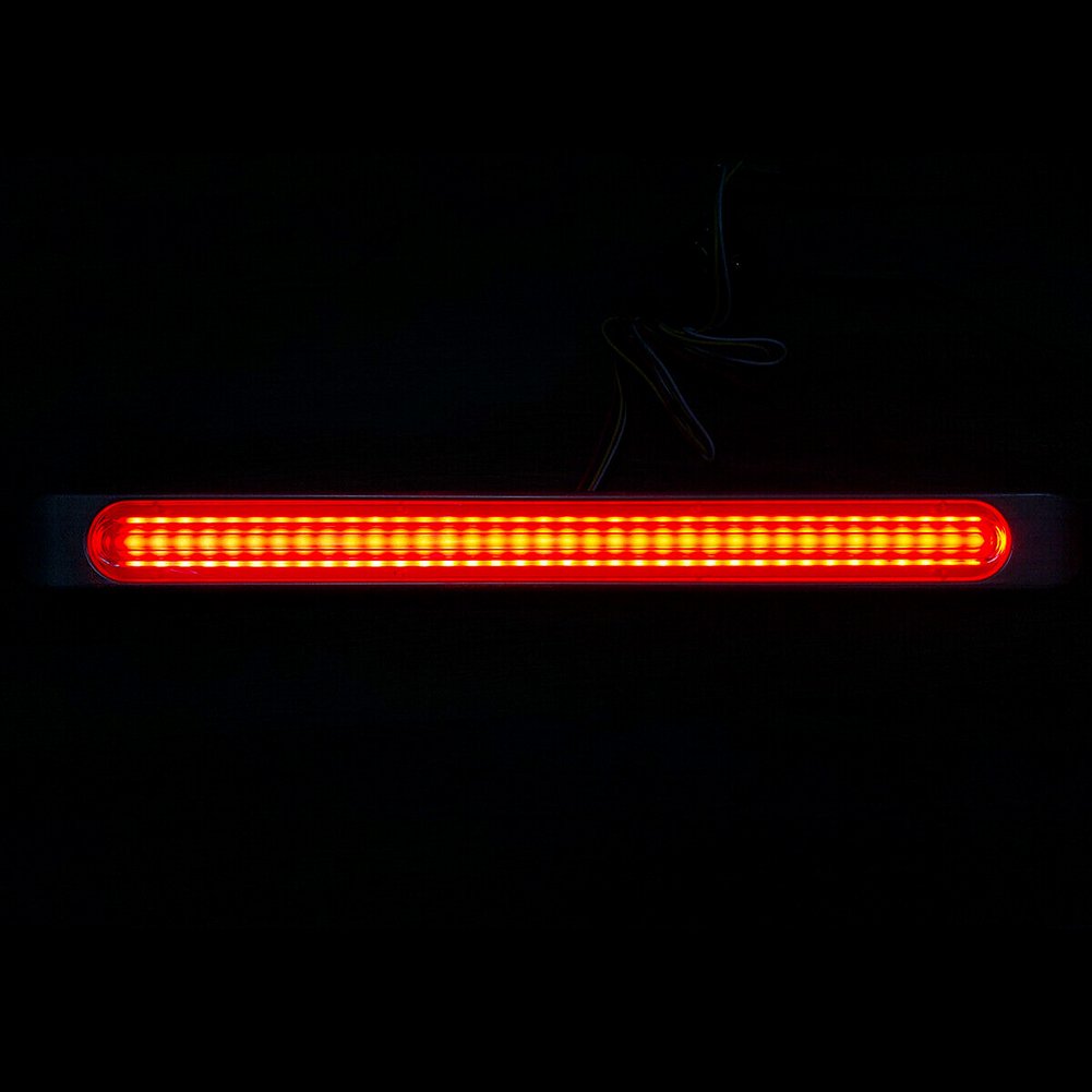 17" Submersible Red 72LED Flowing Turn signal Tail Light Sequential Turn Light Brake Light Bar Truck Trailer 10-30V School Bus