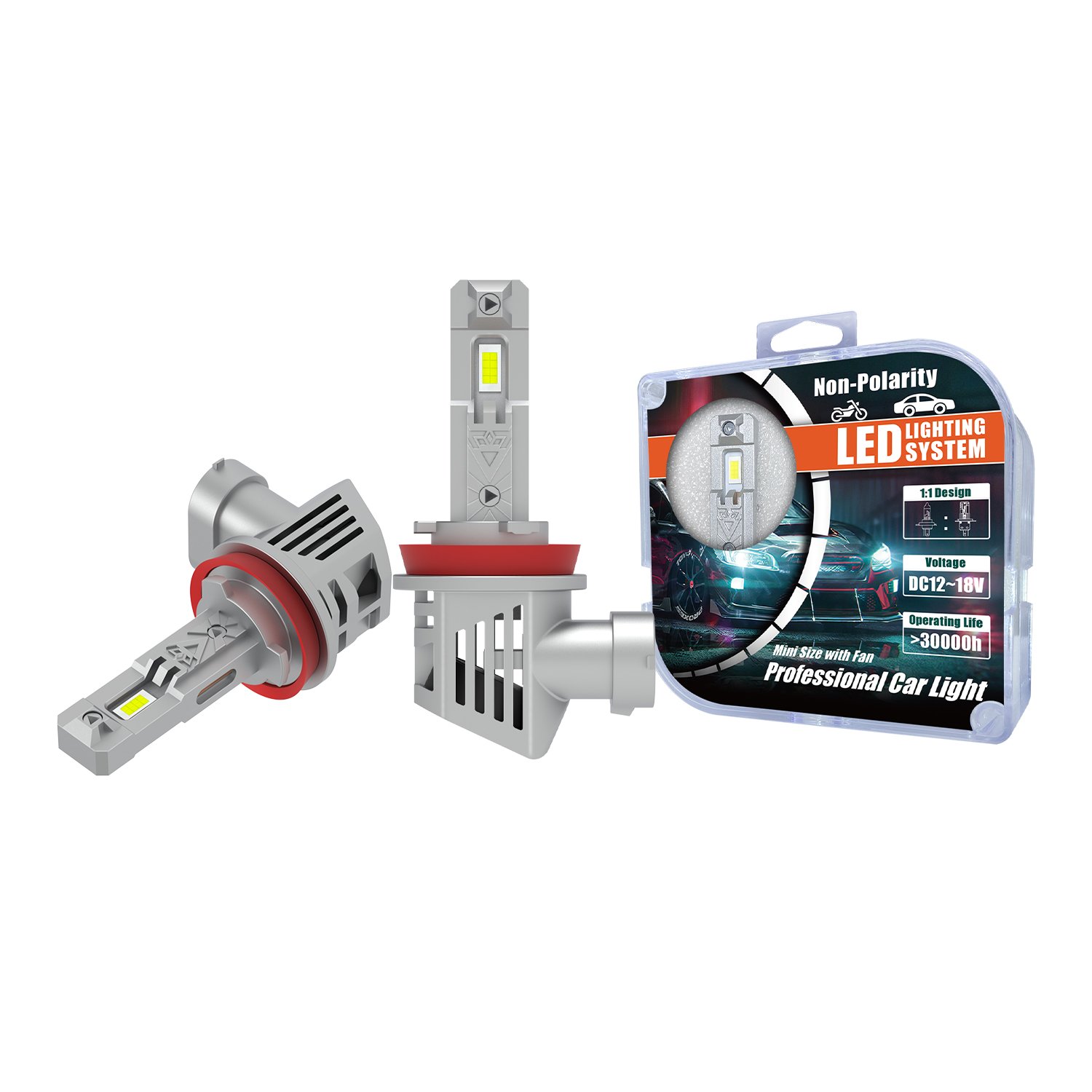 LEISHEN Led Car Headlight 10000LM H4 H7 H11 H3 6000K-6500K Big Power 100W Car Led Headlight Bulb Canbus