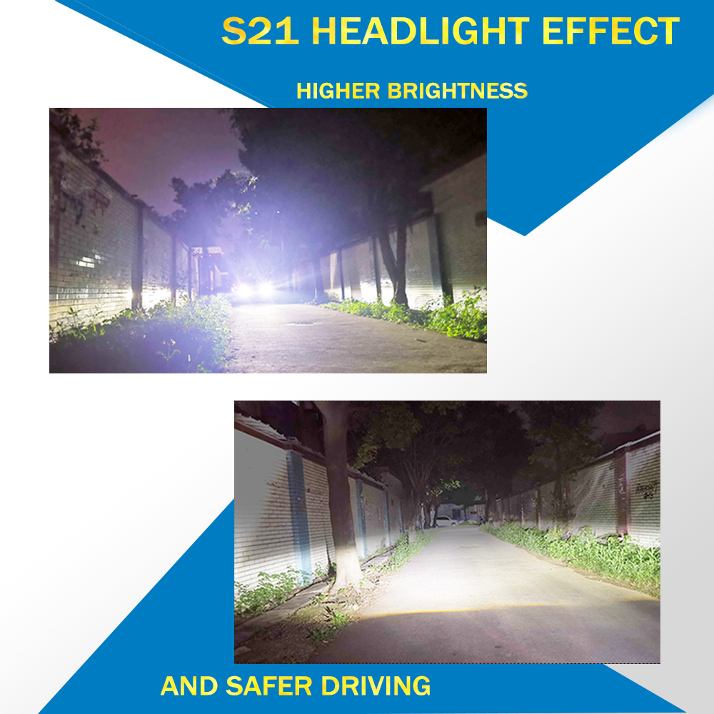 S21 200W 50000Lm Car Led Lamp 9005 H1 H3 12V 360 Auto Fog Light Kit Canbus Accessories H15 H11 Faros H7 H4 Led Headlight Bulb