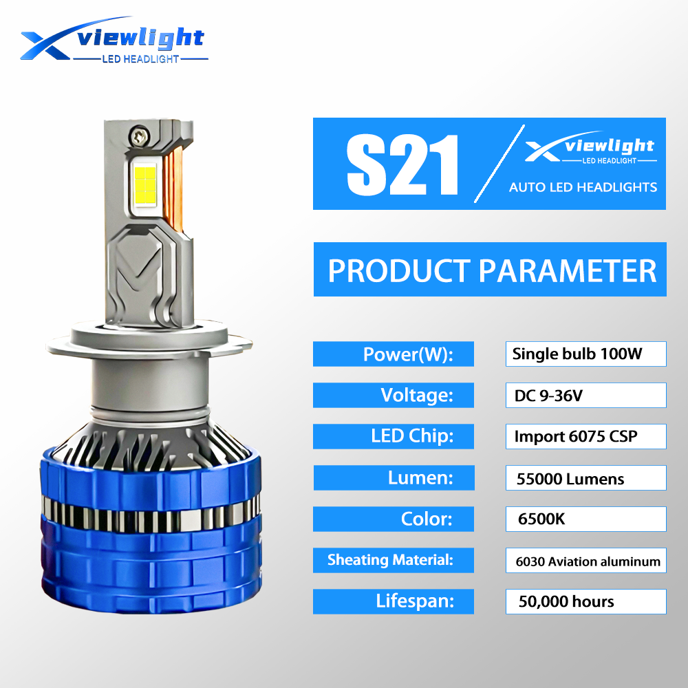S21 200W 50000Lm Car Led Lamp 9005 H1 H3 12V 360 Auto Fog Light Kit Canbus Accessories H15 H11 Faros H7 H4 Led Headlight Bulb
