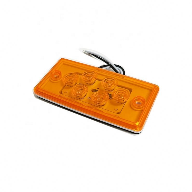 Factory Directly Low Power Universal 6led 12V-24V 1.2W Led Side Marker Light for Truck Car Trailer Motorcycle