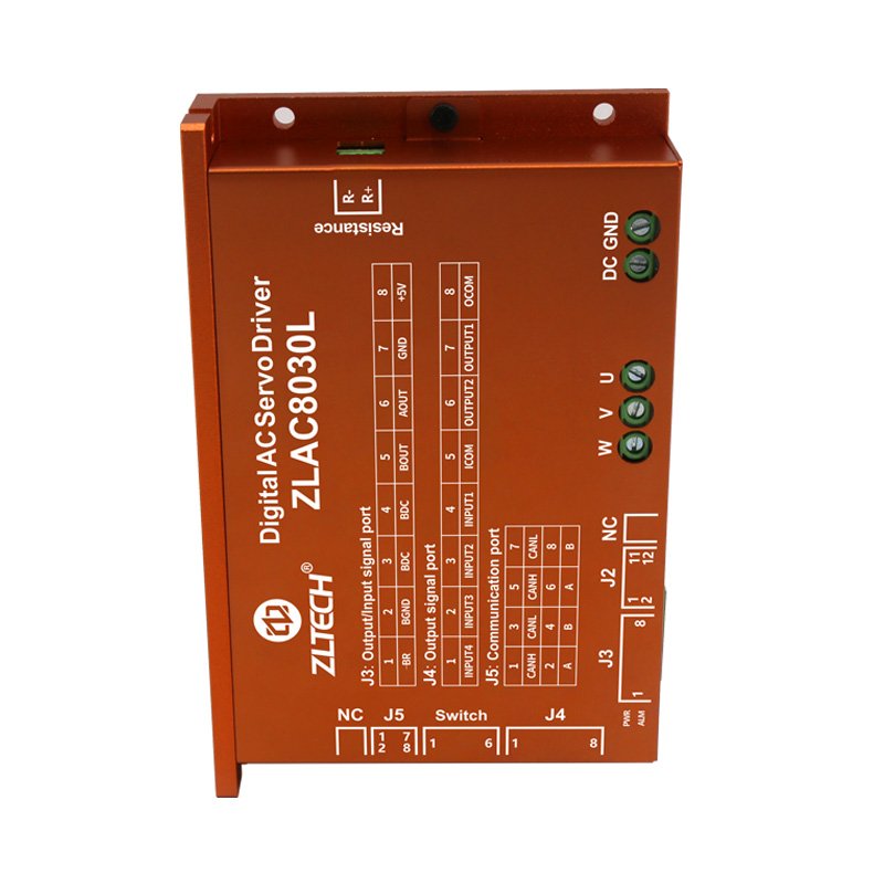 ZLTECH ZLAC8030L 24V 36V 48V 30A-60A 1000W 3 Phase CANOPEN RS485 AC DC Hub Servo Motor Driver for Automatic Delivery Robot